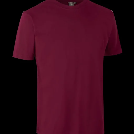 ID T-Time t-shirt kortærmet bordeaux str. L