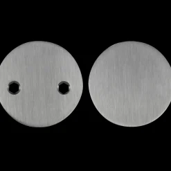 Jasa blindskilt CC30 2x Ø50 2mm massiv rustfrit 304 stål