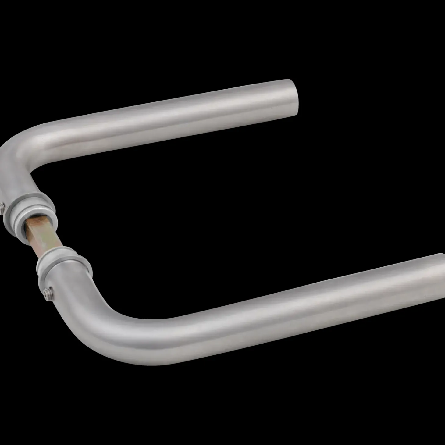 Jasa dørgreb L-form 19 mm u/roset rustfrit stål