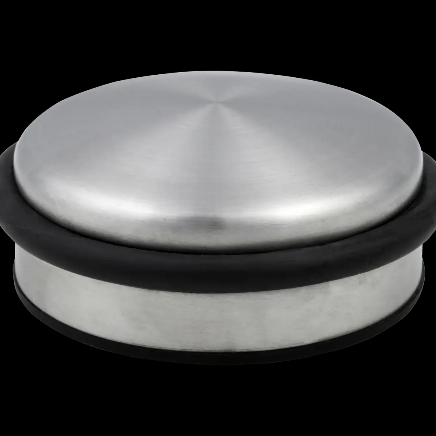 Jasa dørstopper t/gulv Ø110x40 mm børstet