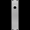 Jasa langskilt m/grebshul 233x53x5 mm børstet rustfrit stål