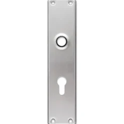 Jasa langskilt t/dråbecylinder 233x53x5 mm CC92 børstet rustfrit stål