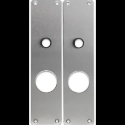 Jasa langskilt t/erstatningslåsekasse 250x60x2 mm børstet rustfrit stål 2 stk