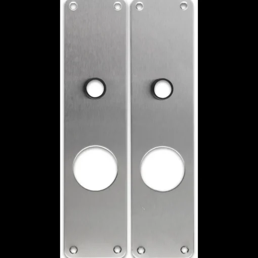 Jasa langskilt t/erstatningslåsekasse 250x60x2 mm børstet rustfrit stål 2 stk
