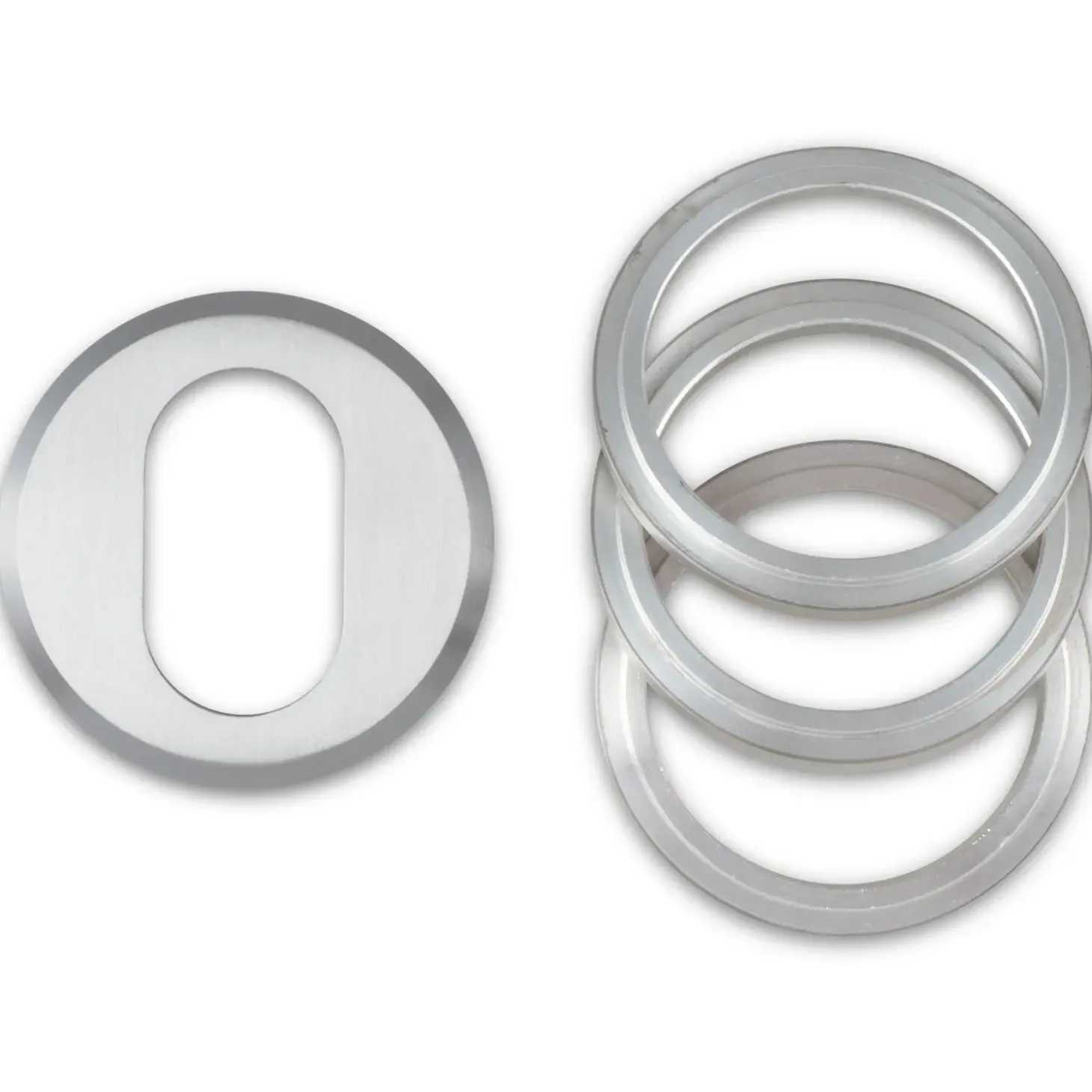 Jasa universal cylinderring oval udv. 6-21 mm børstet rustfrit stål