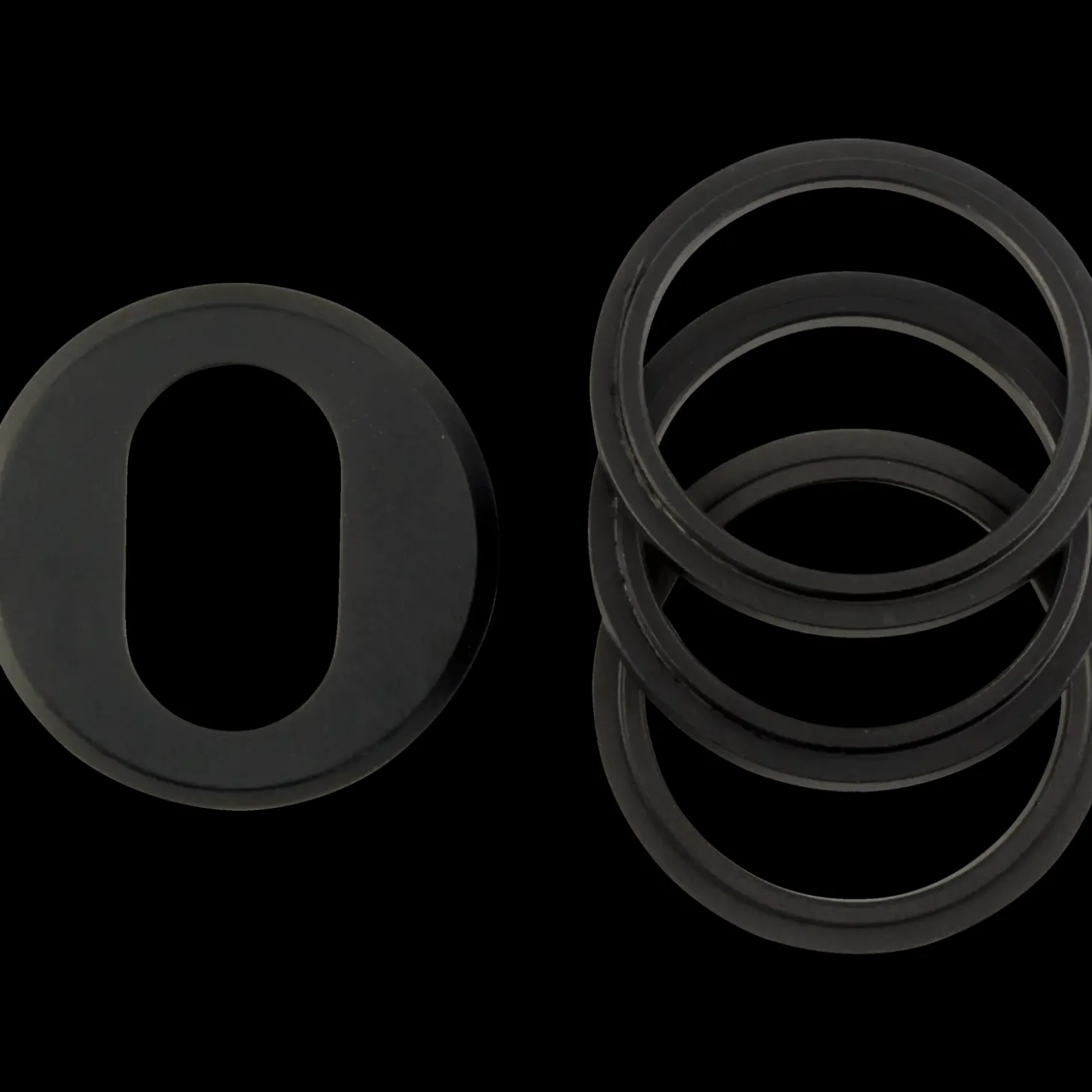 Jasa universal oval cylinderring 6-21 mm udvendig sort