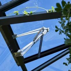 Juliana Gartner 16,2 m² drivhus alu/sort med 10mm polycarbonat