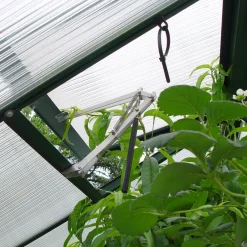Juliana Gartner 16,2 m² drivhus alu/sort med 10mm polycarbonat