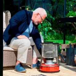 Juliana petroleum drivhusvarmer 4,4 L alu/rød