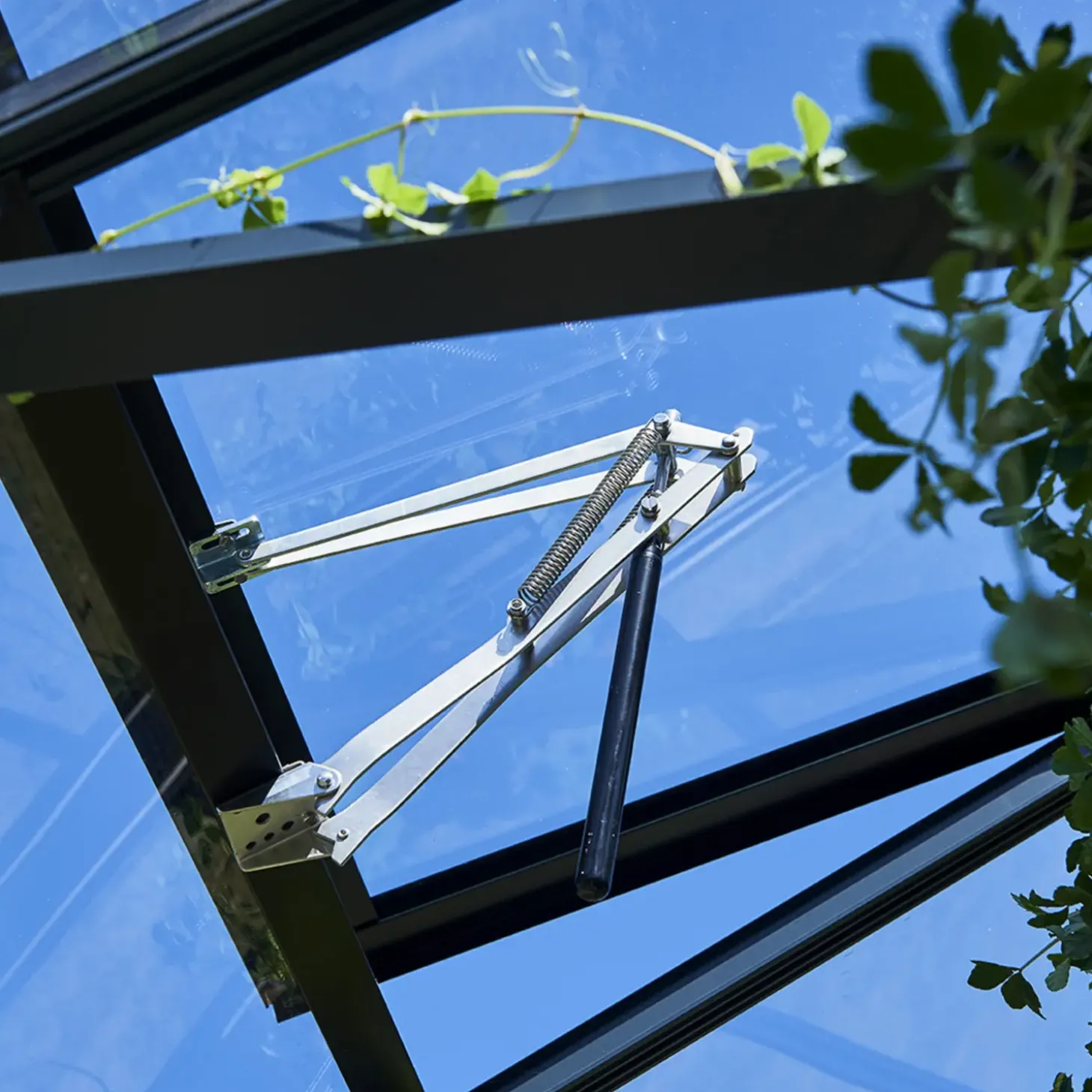 Juliana Premium drivhus antracit og sort med polycarbonat 10,9 m²