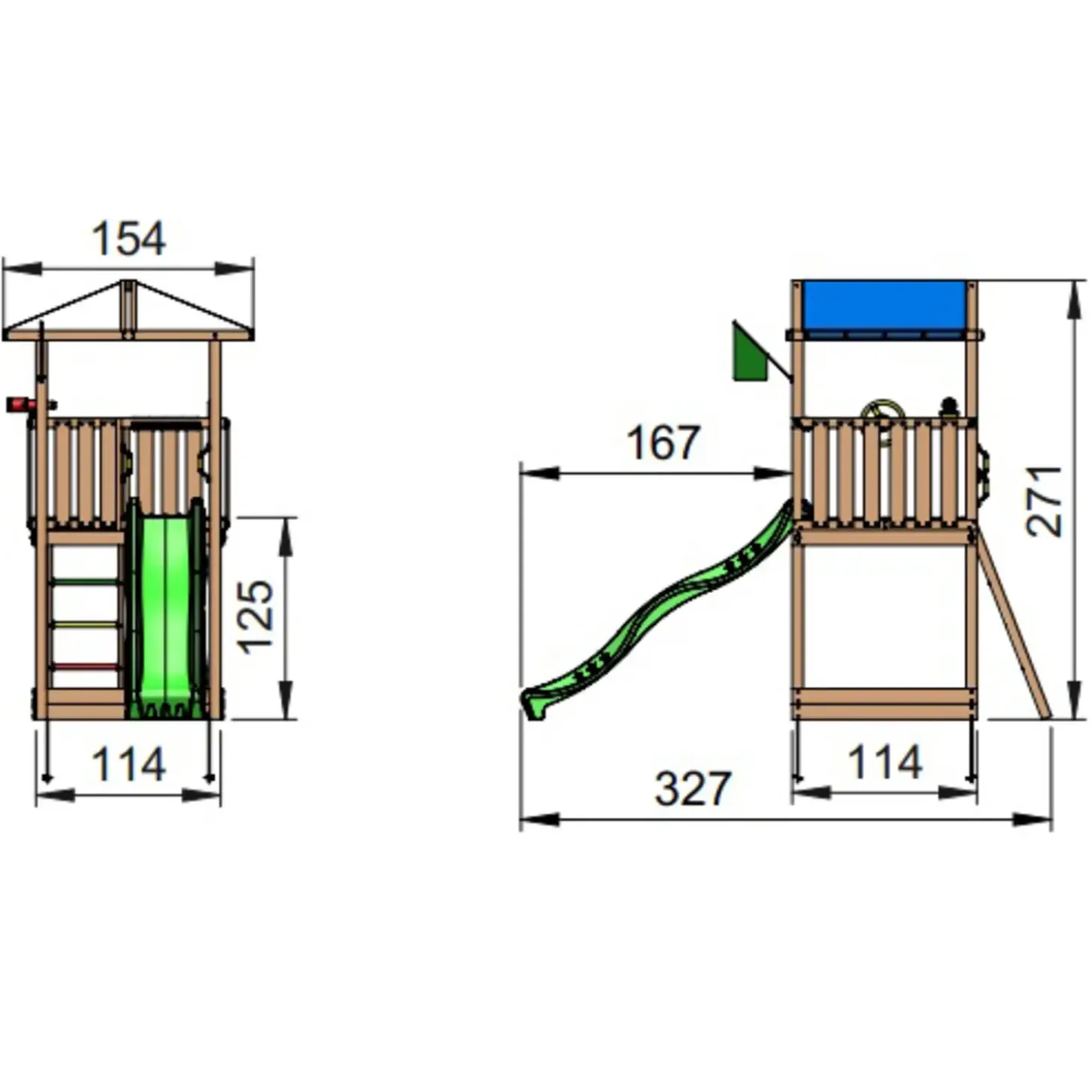 Jungle Gym Hut legetårn