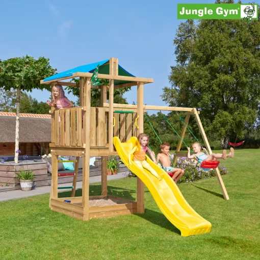 Jungle Gym Hut legetårn m/swingmodul
