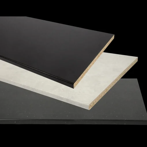 Keflico bordplade med ret kant 29x610x3000 mm black slate