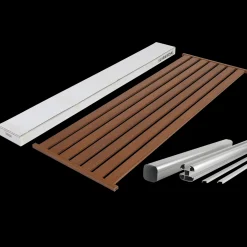 Kirkedal Alu Design Panel 635x1800 mm hardwood forlængersæt