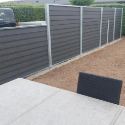 Kirkedal galvaniseret komposithegn startsæt 90 cm 25 mm klink, sort