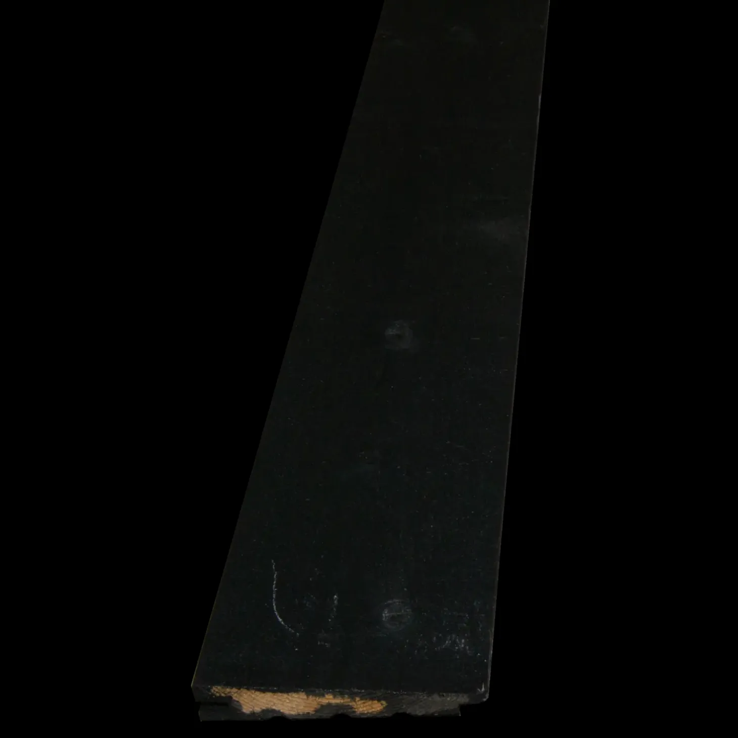 Klinkbekædning gran m/fer og not 25x150 mm (22x145) x 3,6M sortmalet