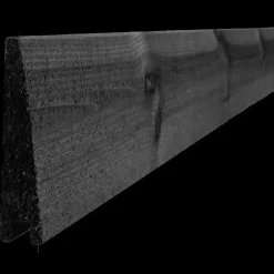 Klinkbeklædning gran 32 x 150 mm høvlet, grundmalet sort 177 cm