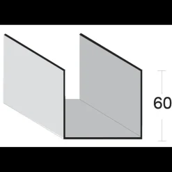 Knauf forstærkningsskinne 1,5x70x3600 mm
