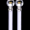 Kombi flex toiletslange 1/2"x1/2"x30 cm hvid