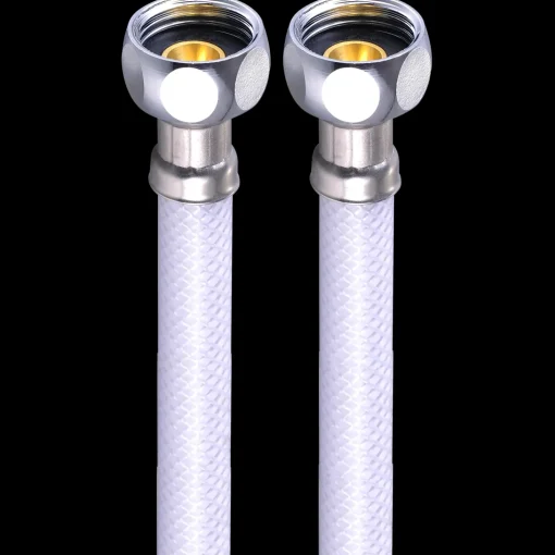 Kombi flex toiletslange 1/2"x1/2"x30 cm hvid