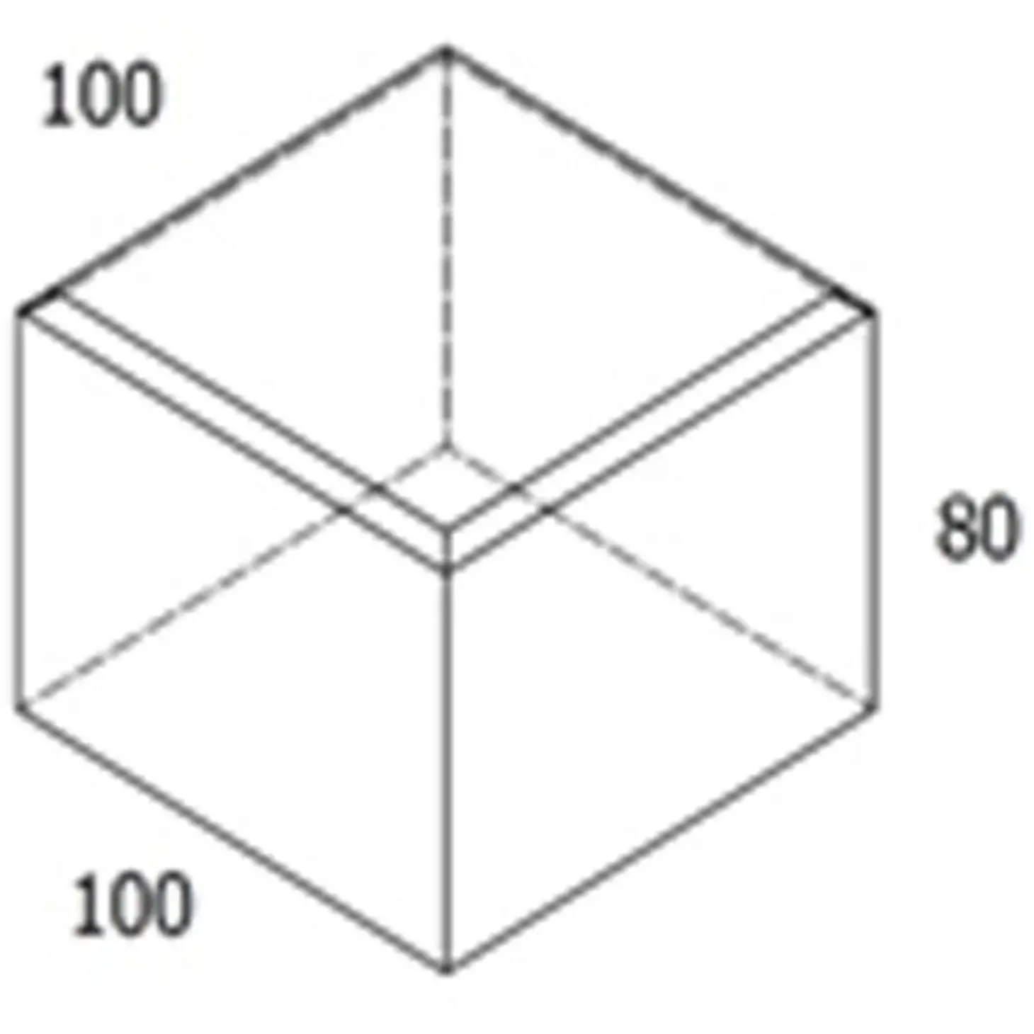 Kopsten koks brud - 10x10x8 cm