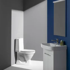 Laufen Kompas toilet t/limning m/skjult S-lås hvid