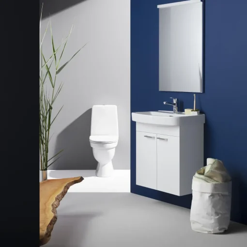 Laufen Kompas toilet t/limning m/skjult S-lås hvid