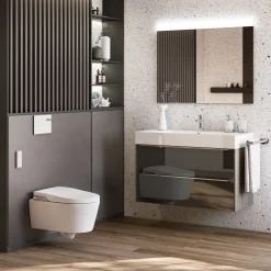 Laufen Roca Inspira væghængt duschtoilet inkl. softclose sæde hvid