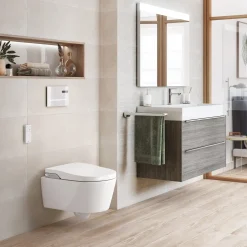 Laufen Roca Inspira væghængt duschtoilet inkl. softclose sæde hvid