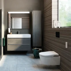 Laufen Roca Inspira væghængt duschtoilet inkl. softclose sæde hvid