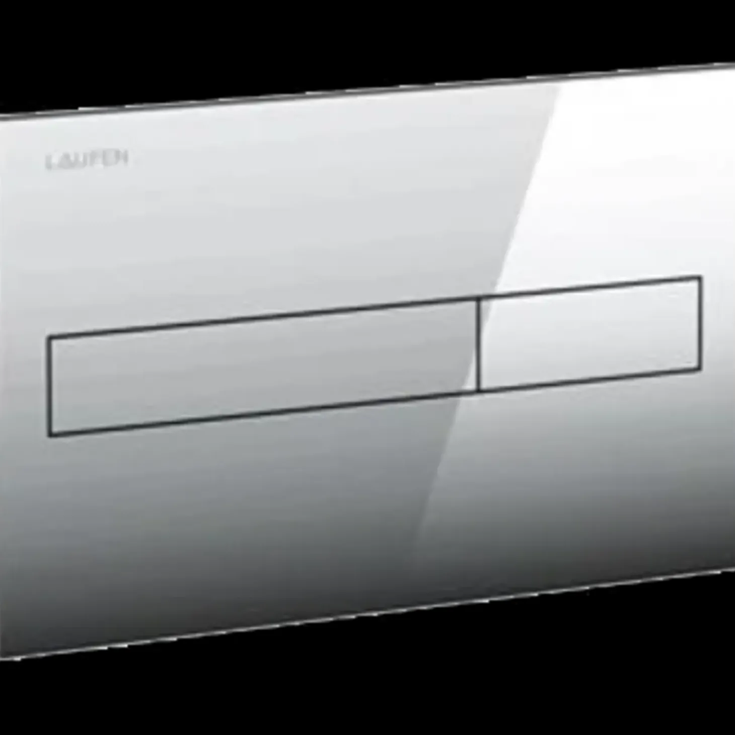 Laufen toilet trykknap 160x10x250 mm krom
