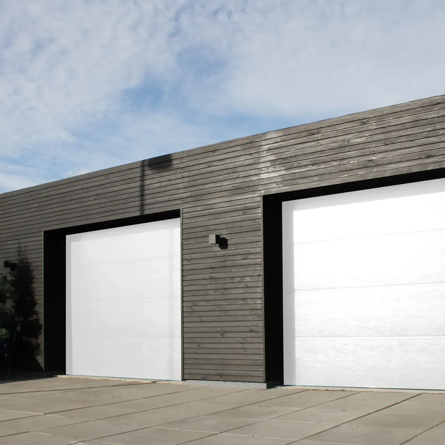 Ledhejseport hvid B2530 x H2140 mm