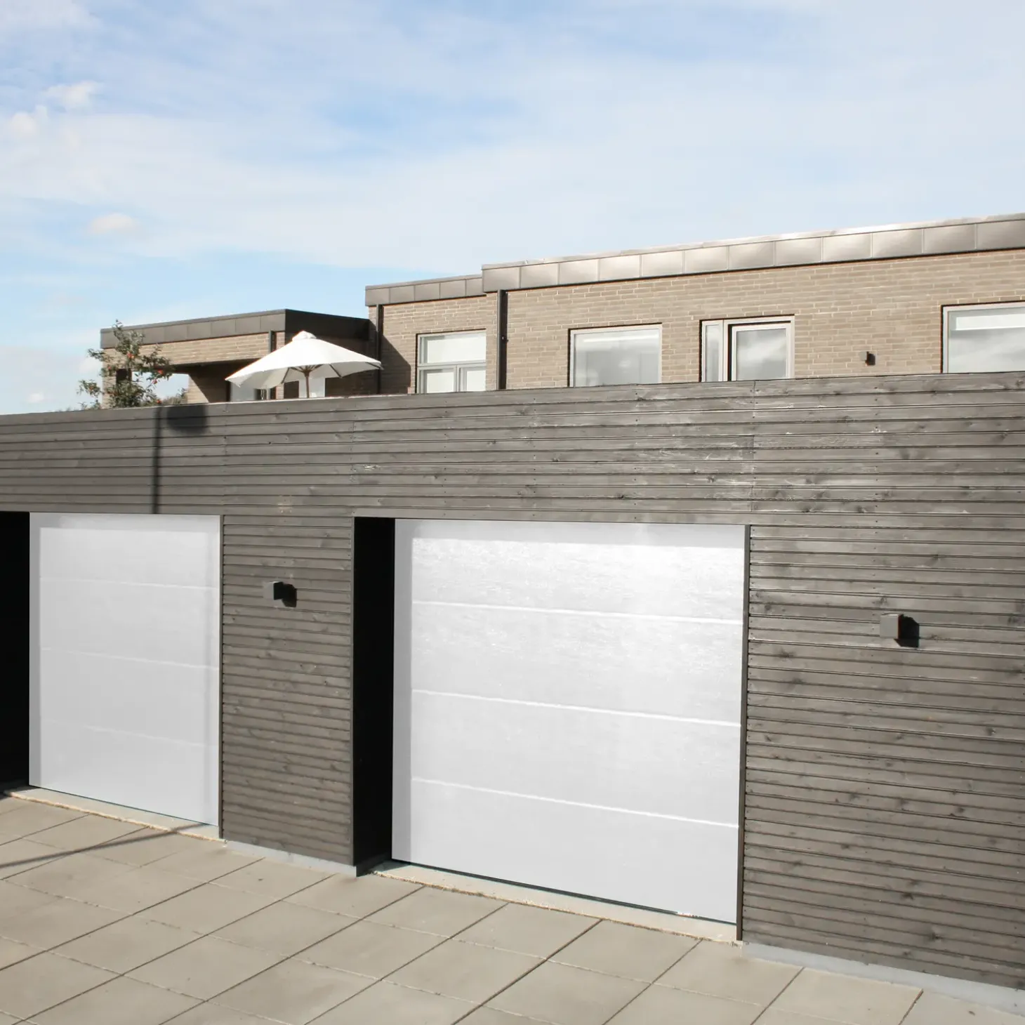 Ledhejseport hvid B2530 x H2140 mm