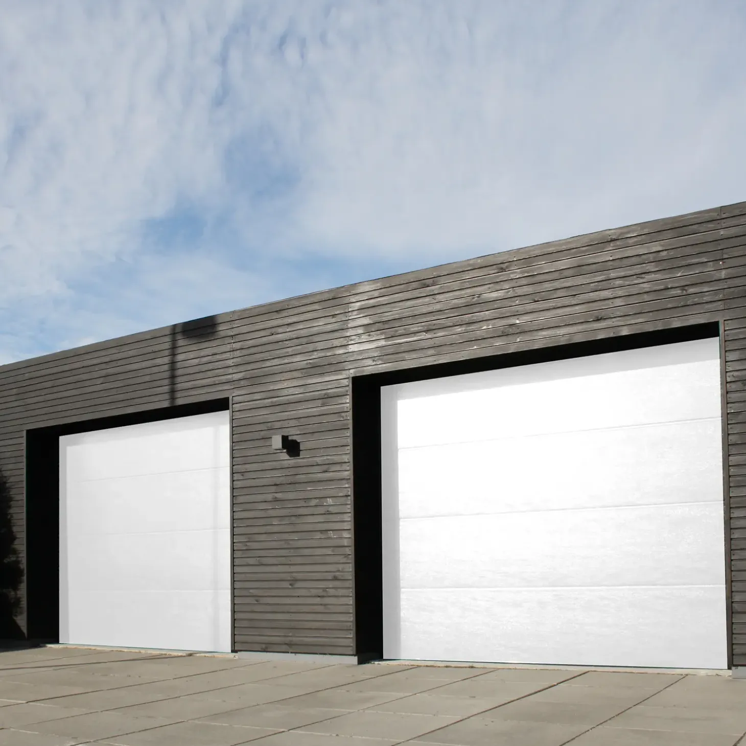 Ledhejseport hvid B2410 x H2140 mm