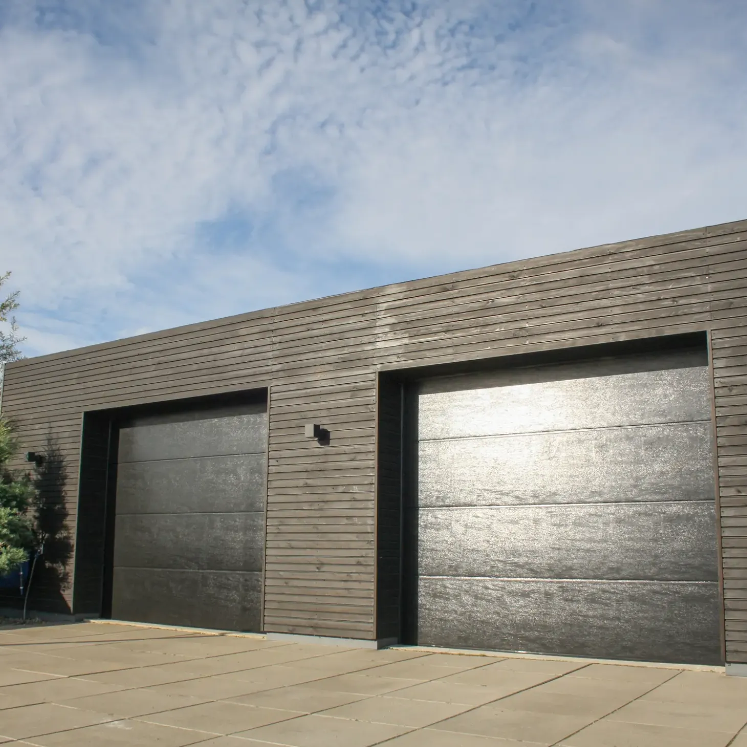 Ledhejseport sort/antracit B2410 x H1940 mm