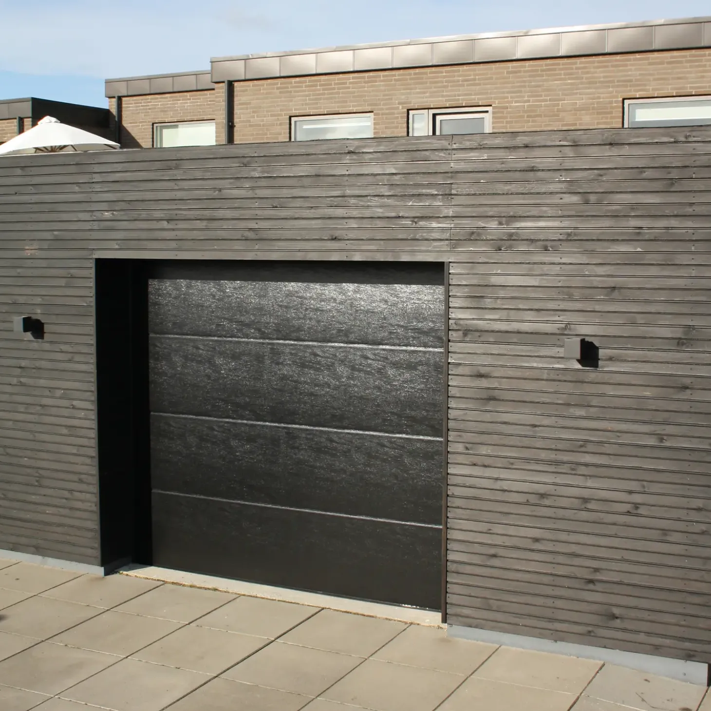 Ledhejseport sort/antracit B2410 x H1940 mm