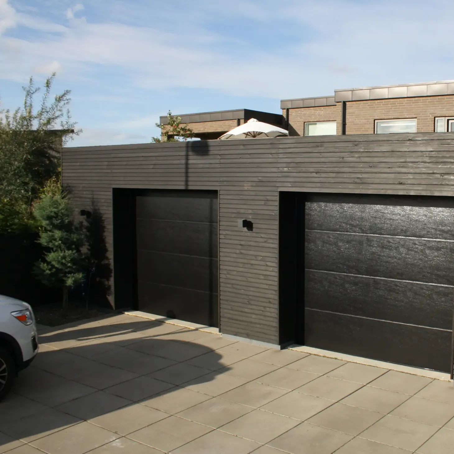 Ledhejseport sort/antracit B2410 x H1940 mm