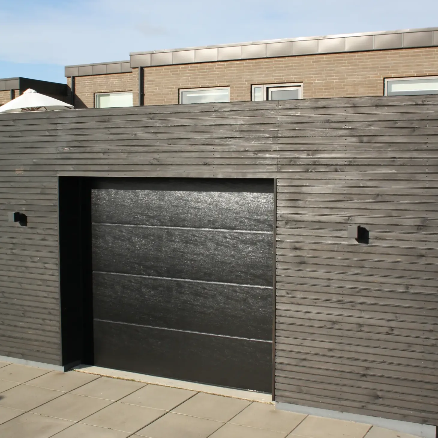 Ledhejseport sort/antracit B2530 x H2140 mm