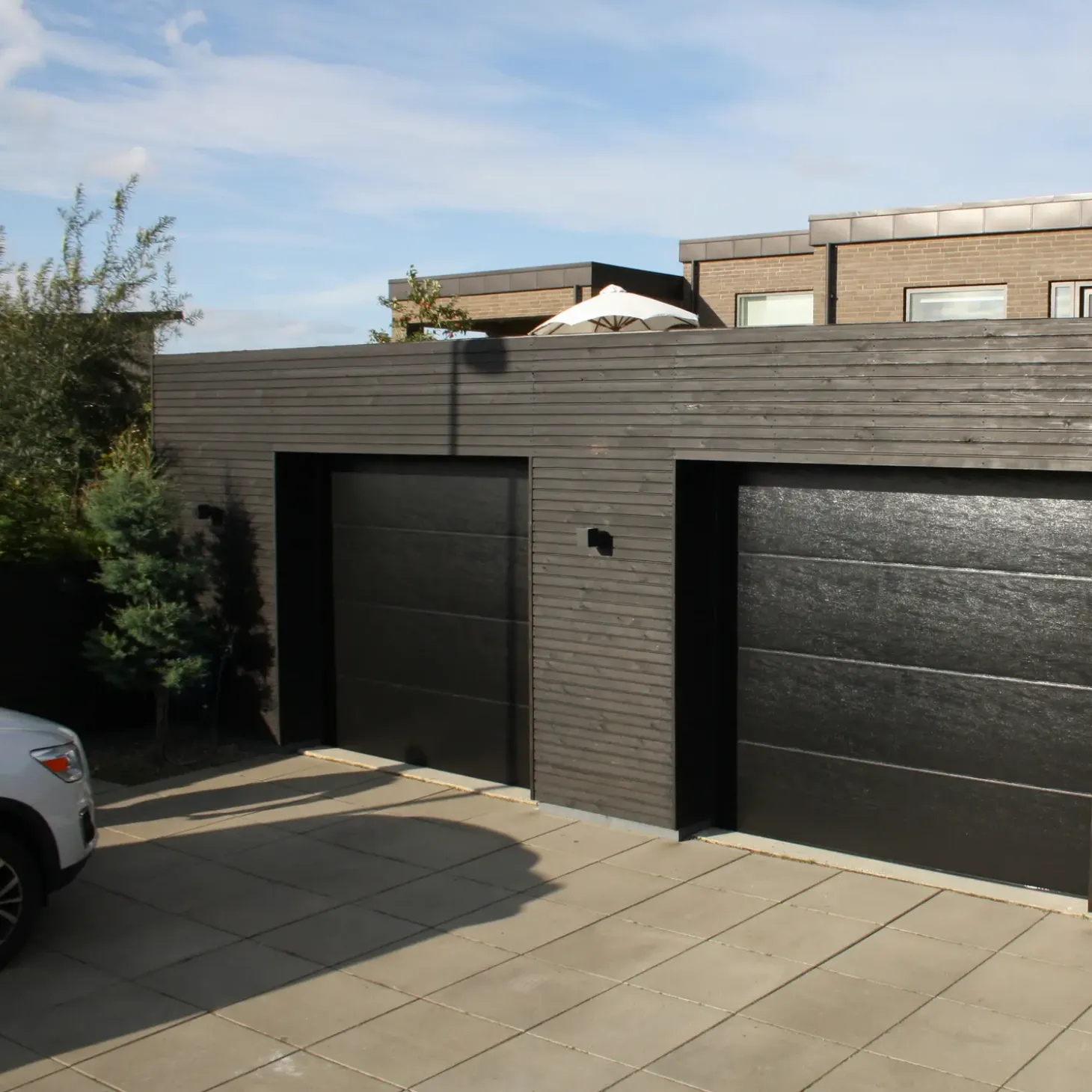 Ledhejseport sort/antracit B2530 x H2140 mm