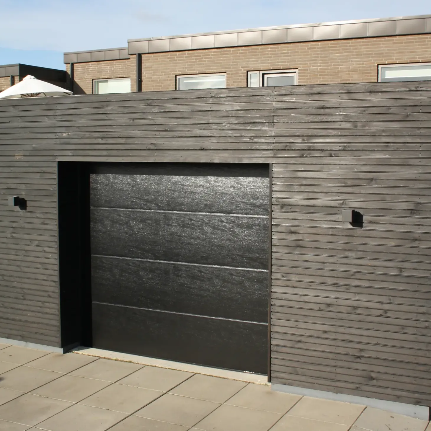 Ledhejseport sort/antracit B2530 x H2140 mm