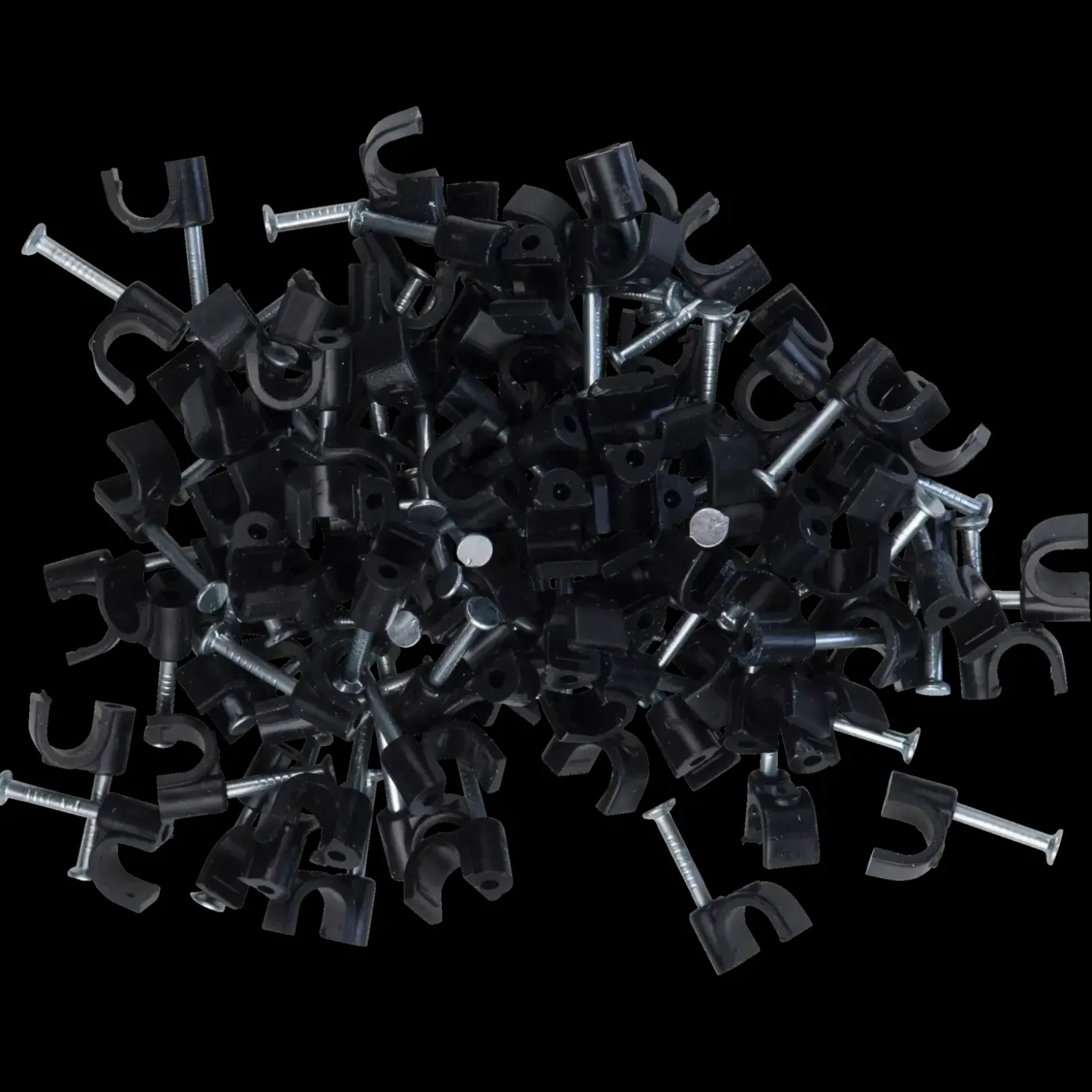 Ledn.clips R 3-5 100 stk. sort