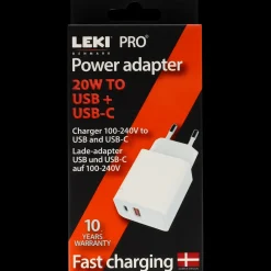 Leki USB & USB-C Power adaptor 20W