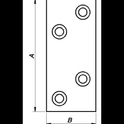 Ligejern 86x38 mm. elforzinket