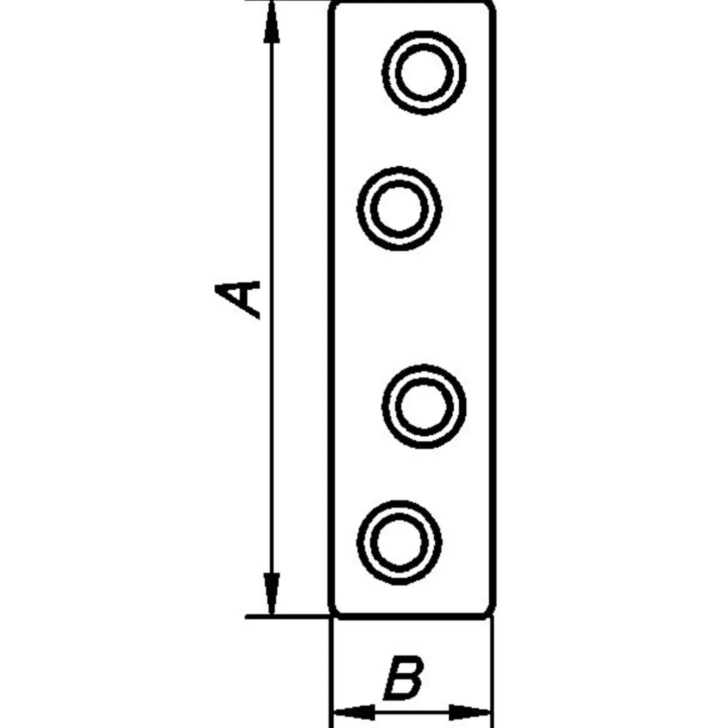 Ligejern 50x13 mm. elforzinket