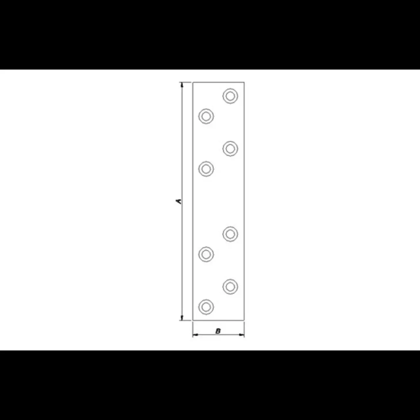 Ligejern 176x38 mm. elforzinket
