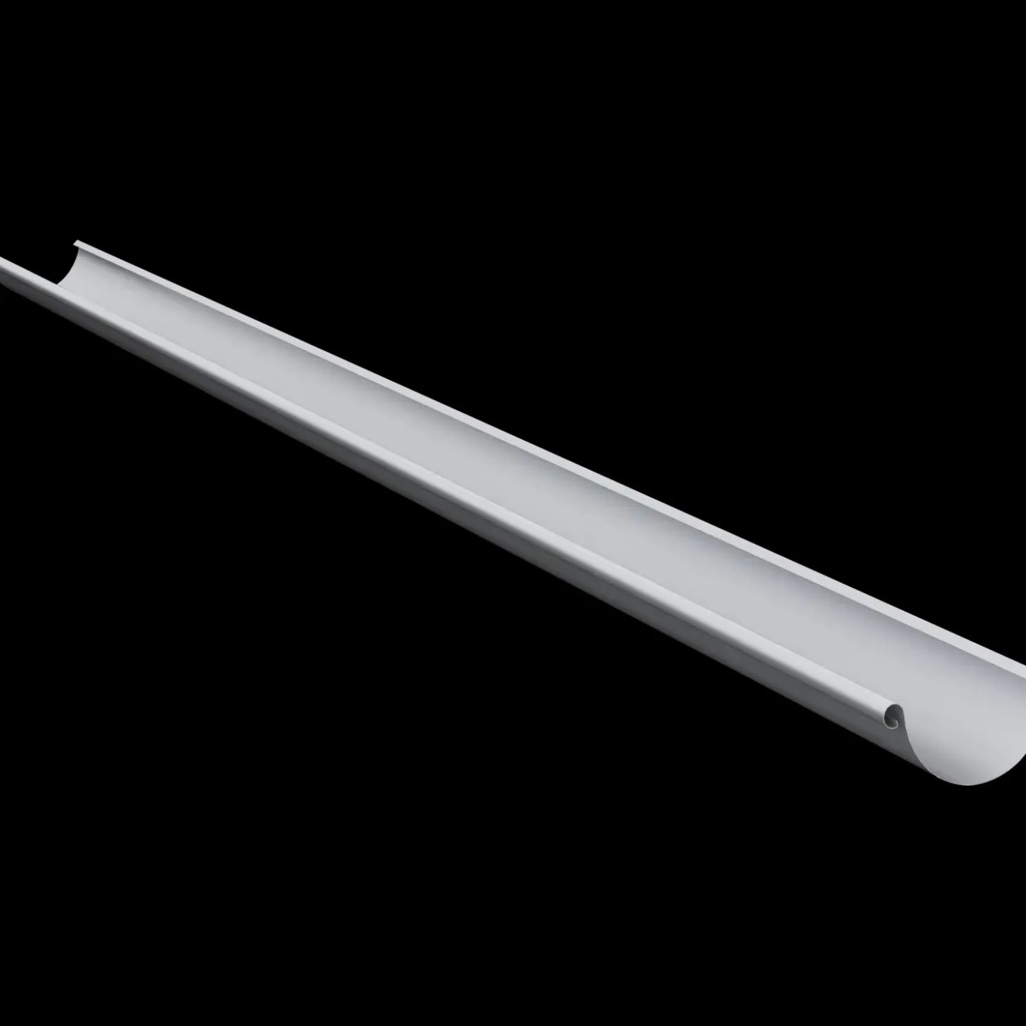 Lindab Rainline halvrund tagrende 125x3000 mm