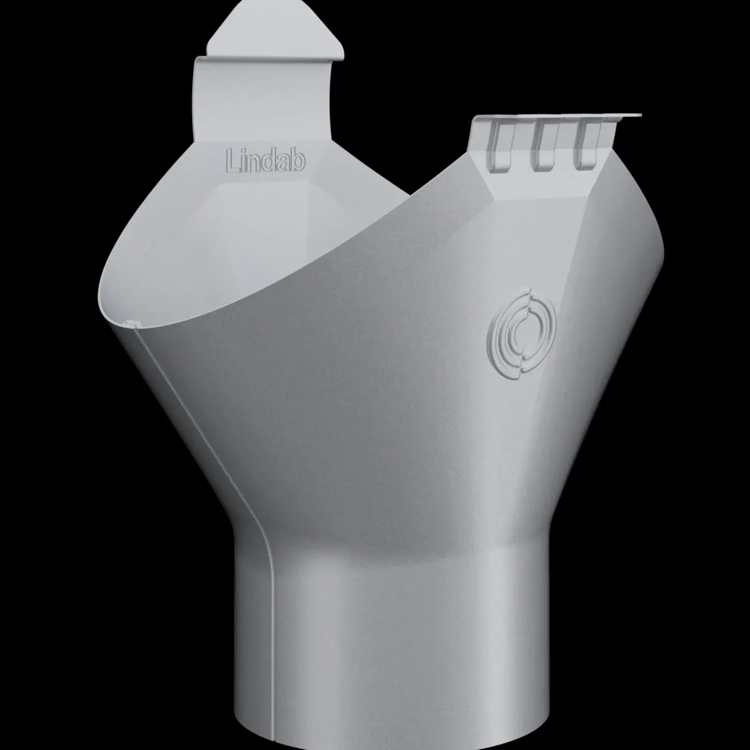 Lindab Rainline tudstykke Ø87x125 mm