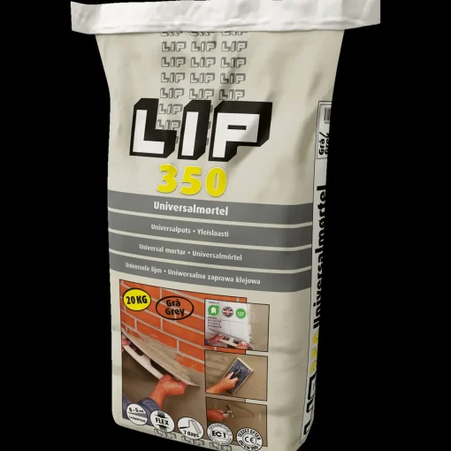 Lip 350 Universalmørtel, 20 Kg, Grå .