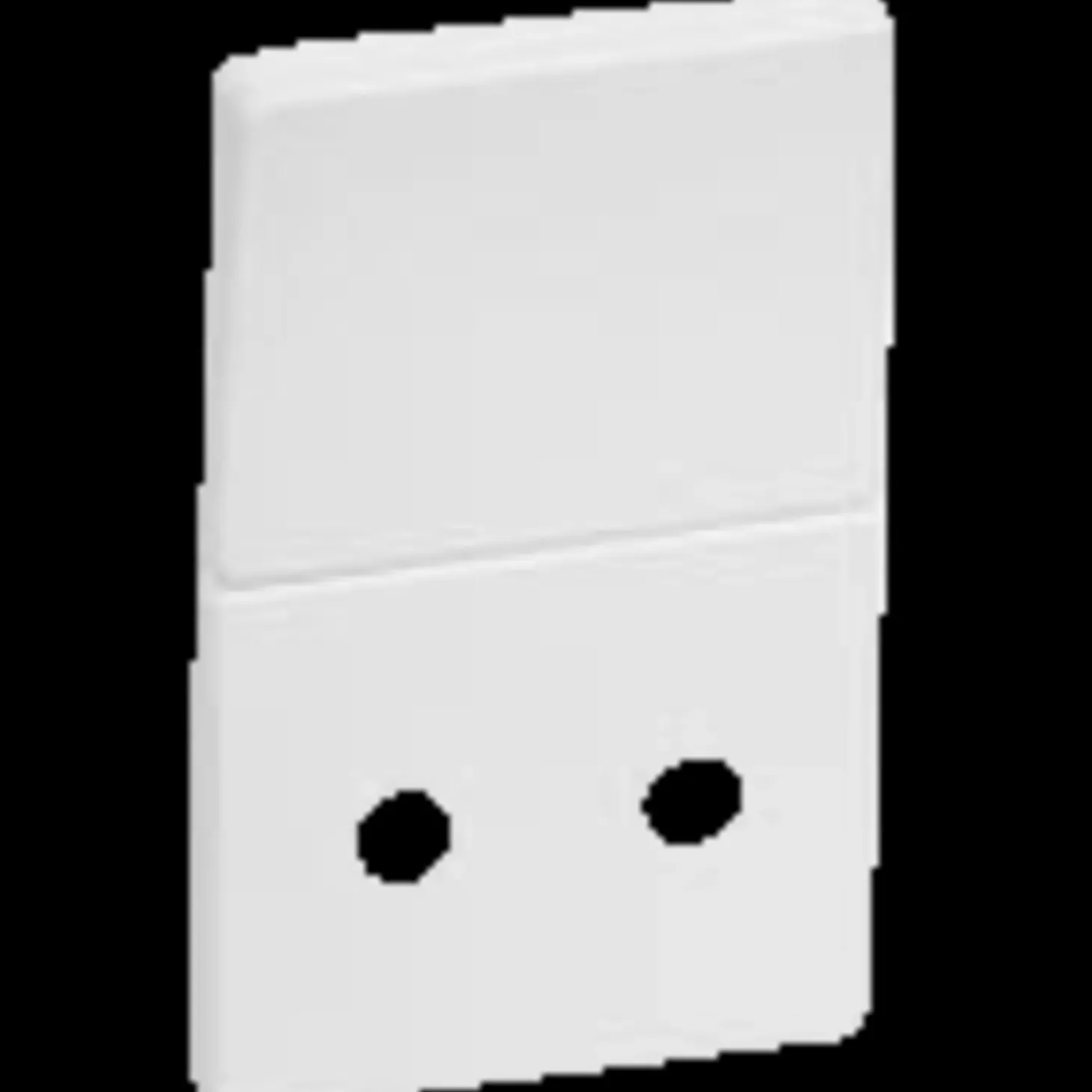 LK Fuga afdækning stikkontakt u/jord 1 1/2 modul hvid