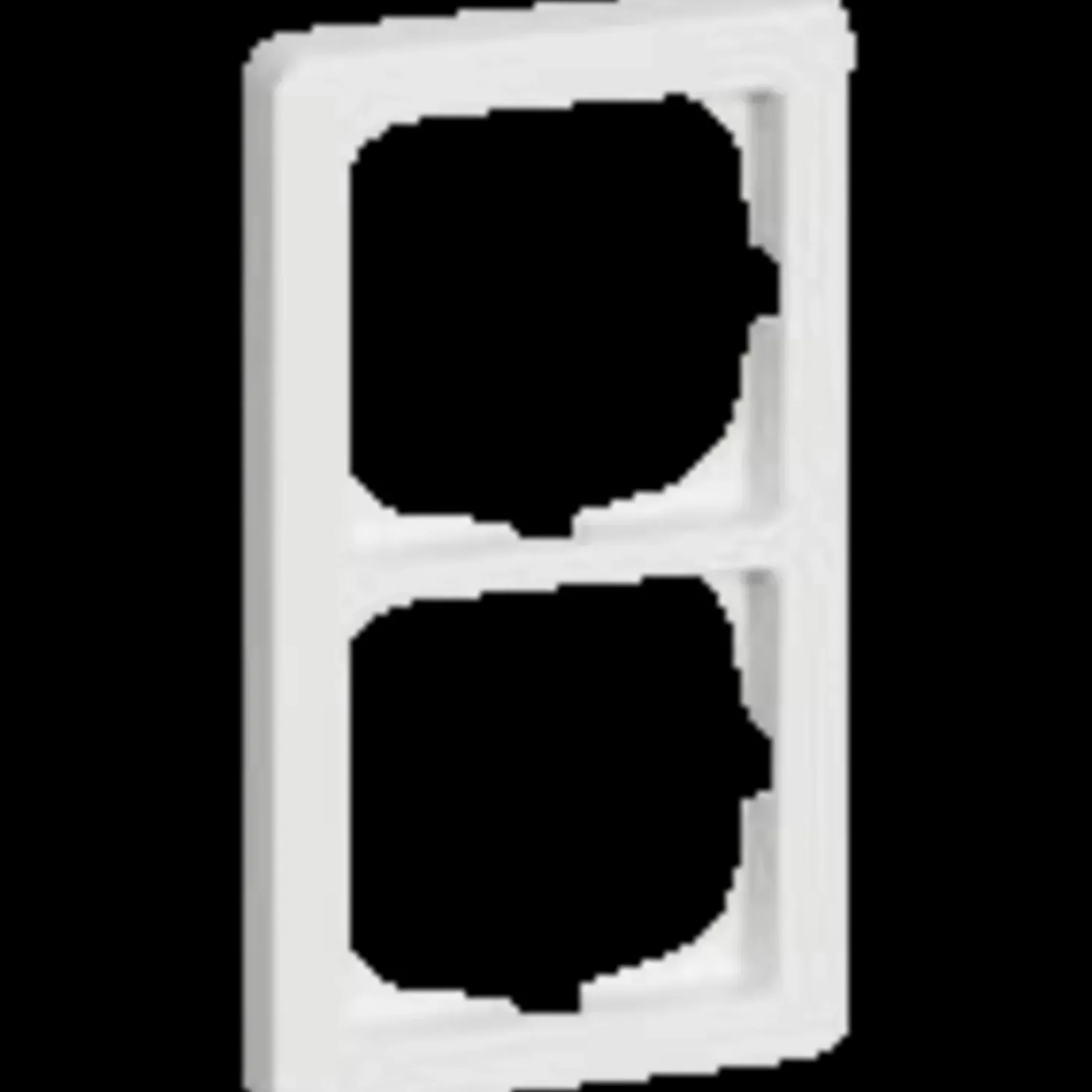 LK Fuga baseline 63 ramme 2x1 modul hvid